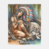 Ein ruhiger Moment zwischen einem Indianer und ein Fleecedecke (Vorderseite)