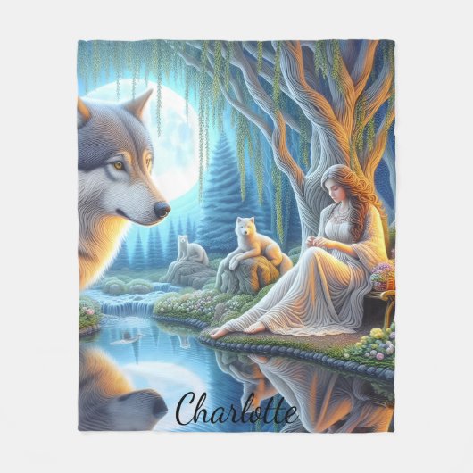 Ein ruhiger Moment zwischen einem Indianer und ein Fleecedecke (Vorderseite)