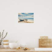 Ein ruhiger Ort am Meer Poster (Küche)