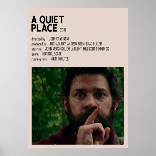 Ein ruhiger Ort Minimalistisch Poster (Vorne)