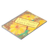 Ein ruhiger Ort mit Blumenstrauß Notizblock (Linke Seite)