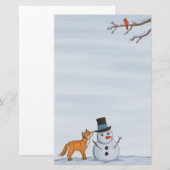 Ein ruhiger Schneetag Briefpapier (Vorne/Hinten)