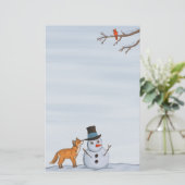 Ein ruhiger Schneetag Briefpapier (Stehend Vorderseite)