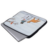 Ein ruhiger Schneetag Laptopschutzhülle (Vorne Knopf)