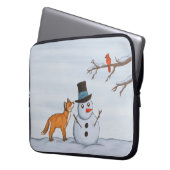 Ein ruhiger Schneetag Laptopschutzhülle (Vorderseite Links)
