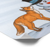 Ein ruhiger Schneetag Poster (Ecke)