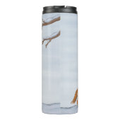 Ein ruhiger Schneetag Thermosbecher (Rückseite)