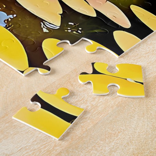 Ein ruhiger Schwan schwand auf einem Teich. Puzzle (Seite)