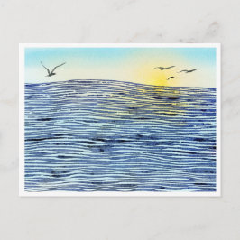 Ein ruhiger Sonnenuntergang Postkarte