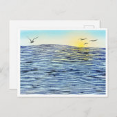 Ein ruhiger Sonnenuntergang Postkarte (Vorne/Hinten)