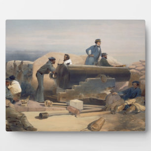 Ein ruhiger Tag in der Diamond-Batterie, Tafel aus Fotoplatte