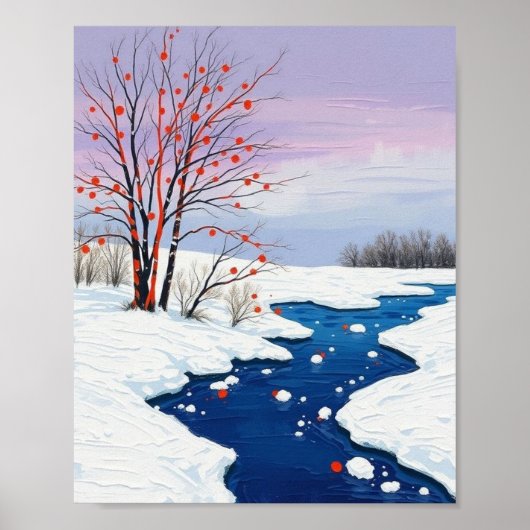 Ein ruhiger Wintertag Poster (Vorne)