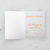 Ein ruhiges brennendes Weihnachten im Schneewald Karte (Innenseite)