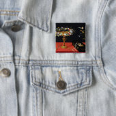 Ein ruhiges Leben von einem Tazza mit Blumen Button (Beispiel)