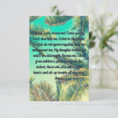 Ein ruhiges und starkes Gebet - Flachgrüßkarte Karte (Stehend Vorderseite)