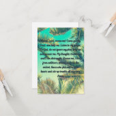 Ein ruhiges und starkes Gebet - Flachgrüßkarte Karte (Vorderseite/Rückseite Beispiel)