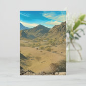 Ein ruhiges Wüstental Feiertagskarte (Stehend Vorderseite)