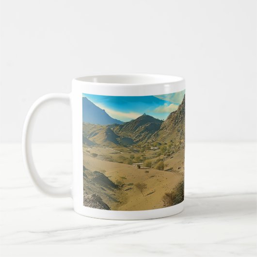 Ein ruhiges Wüstental Kaffeetasse (Links)