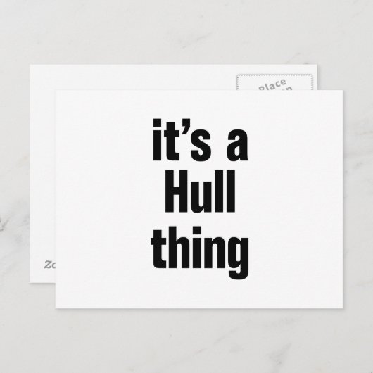 ein Rumpf Postkarte (Vorne/Hinten)