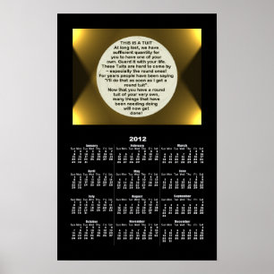 Ein Rund-Tuit-Kalender ~ drucken Poster