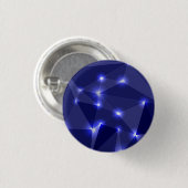 Ein runder Knopf mit einem dunkelblauen geometrisc Button (Vorne & Hinten)