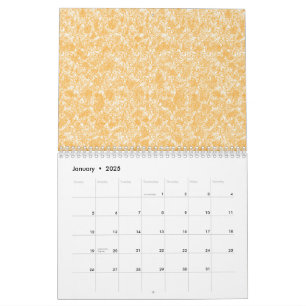 Ein runder Teppich mit einer lebhaften Mischung au Kalender