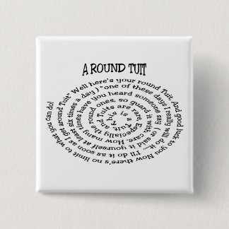 Ein runder Tuchknopf Button