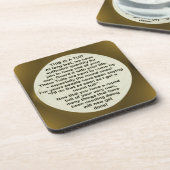 Ein runder Tuit ~ Korken-Untersetzer Untersetzer (Linke Seite)