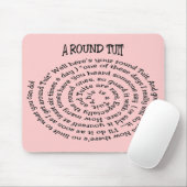 Ein runder Tuit mit rosa Mousepad (Mit Mouse)