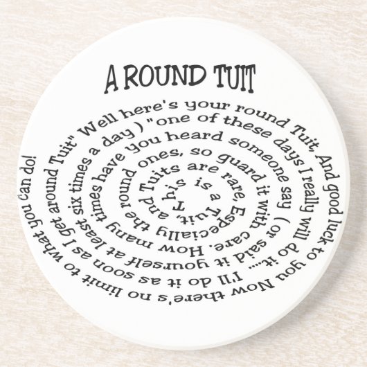 Ein runder Untersetzer (Vorne)