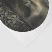 Ein rundes gotisches Halloween-Design 10 Seidenpapier (Ausschnitt)