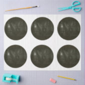 Ein rundes gotisches Halloween-Design 4 Seidenpapier (Basteln)