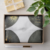 Ein rundes gotisches Halloween-Design 6 Seidenpapier (Geschenk)