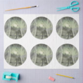 Ein rundes gotisches Halloween-Design 7 Seidenpapier (Basteln)