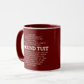Ein rundes Tuch Tasse (Vorderseite Links)