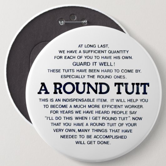 Ein rundes Tuit! Button (Vorne & Hinten)