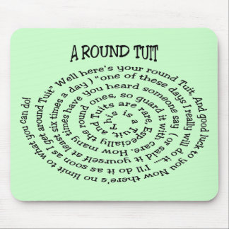Ein rundes Tuit grünes Mousepad