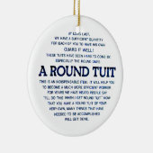 Ein rundes Tuit Keramik Ornament (Rechts)