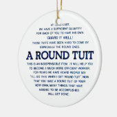 Ein rundes Tuit Keramik Ornament (Links)