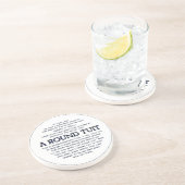 Ein rundes Tuit! Sandstein Untersetzer (Seite)