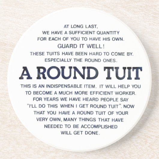 Ein rundes Tuit! Untersetzer (Vorne)