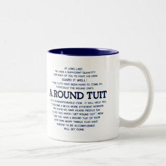 Ein rundes Tuit Zweifarbige Tasse
