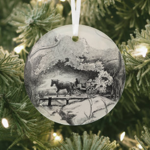 Ein Rundgang durch den Central Park Ornament Aus Glas