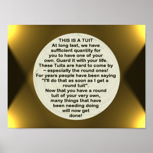 Ein Rundrohr ~ Druck Poster (Vorne)