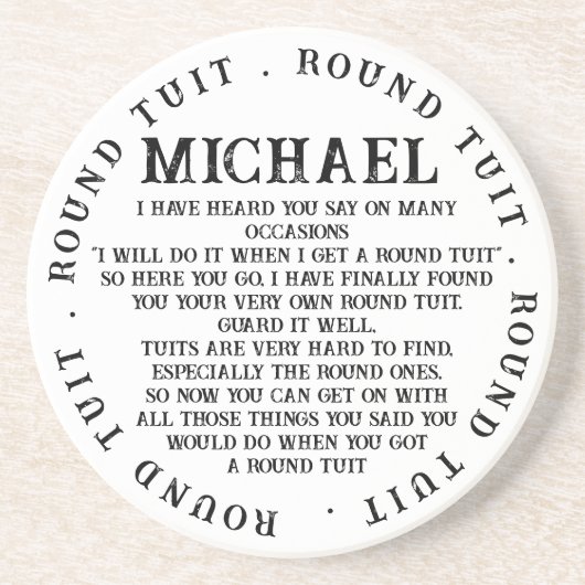 Ein Rundrohr Getränkeuntersetzer (Vorne)