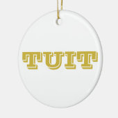 Ein Rundrohr Keramik Ornament (Links)