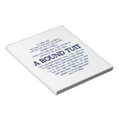 Ein Rundrohr Notizblock (angewinkelt)