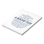 Ein Rundrohr Notizblock (Rotiert)