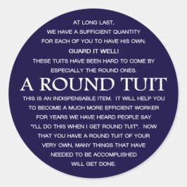 Ein Rundrohr Runder Aufkleber