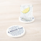 Ein Rundrohr Sandstein Untersetzer (Seite)